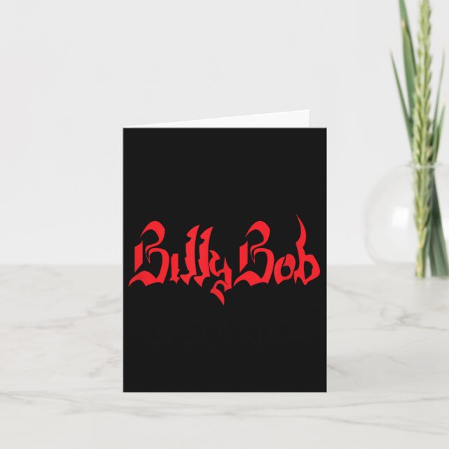 Billy Bob _ Tattoo _ Name  Card (Front)