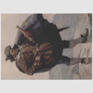 “Billy Bones” Pirate Painting by NC Wyeth Tissue Paper