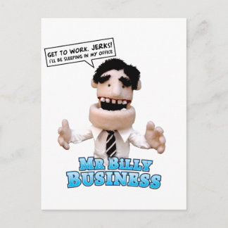 Billy Business Postcard