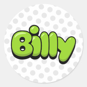 Billy Classic Round Sticker