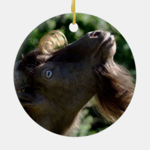 Billy Goat Ceramic Tree Decoration