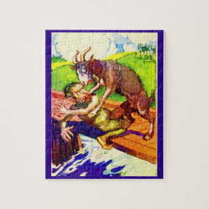 billy goat gruff and troll jigsaw puzzle
