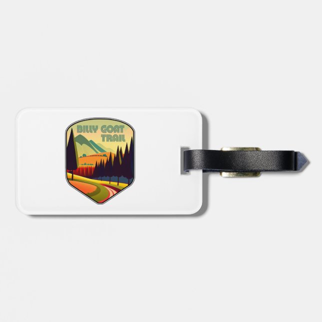 Billy Goat Trail Maryland Colours Luggage Tag (Back Horizontal)