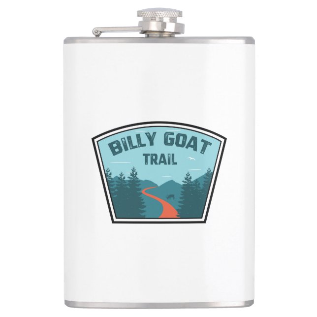 Billy Goat Trail Maryland Hip Flask (Front)