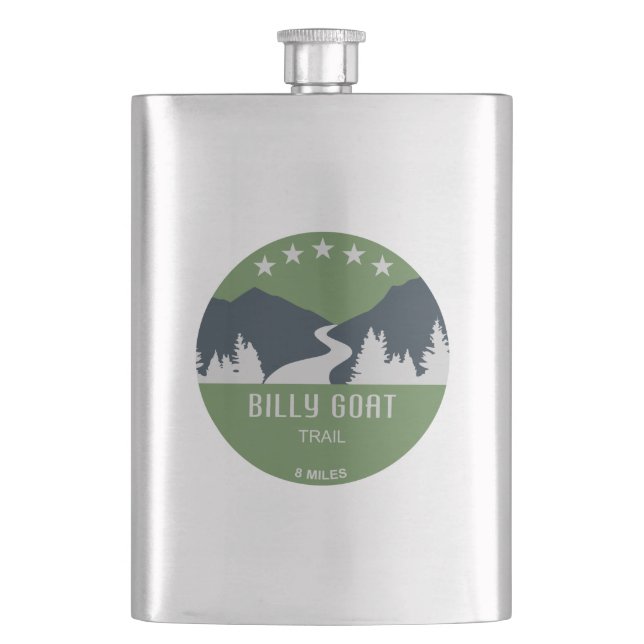 Billy Goat Trail Maryland Hip Flask (Front)