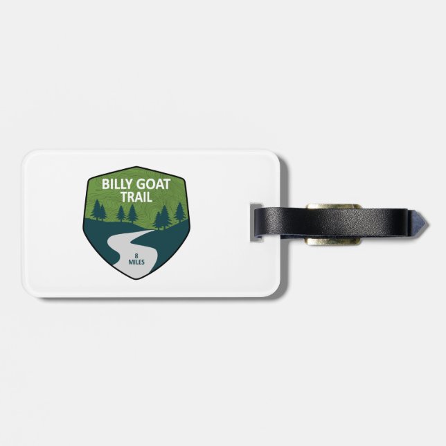 Billy Goat Trail Maryland Luggage Tag (Back Horizontal)