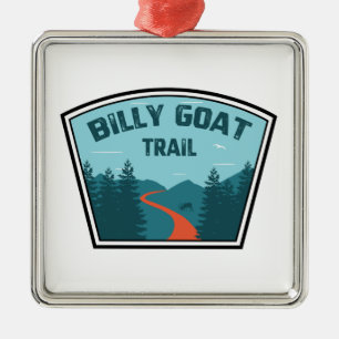 Billy Goat Trail Maryland Metal Tree Decoration