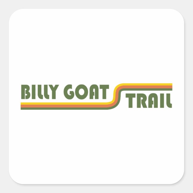 Billy Goat Trail Maryland Square Sticker (Front)