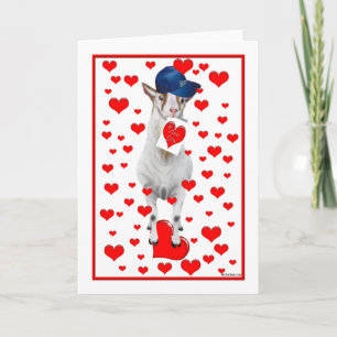 Billy Goat Valentine Card