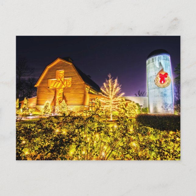 billy graham library charlotte christmas decor cel holiday postcard (Front)