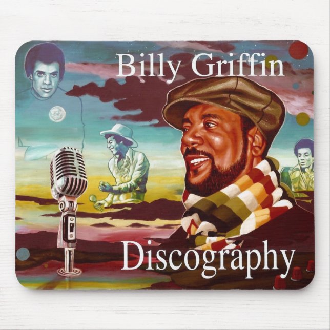 Billy Griffin Discography Mouse Mat (Front)