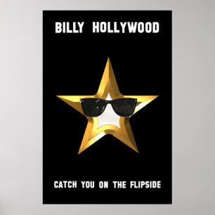 Billy Hollywood Movie Poster in Black