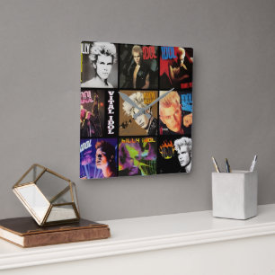 Billy Idol Square Wall Clock