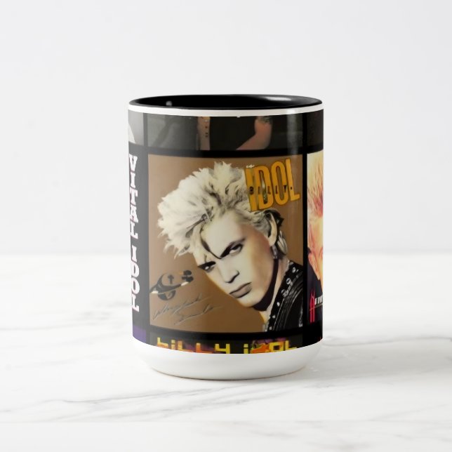 Billy Idol Two-Tone Coffee Mug (Center)