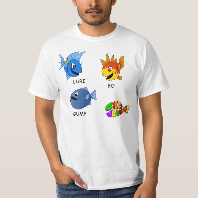 Billy Jackfish T-shirt LURI, BO and GUMP (Front)