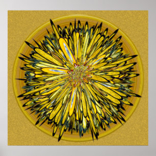 Billy Jean -- Floral Disc Poster