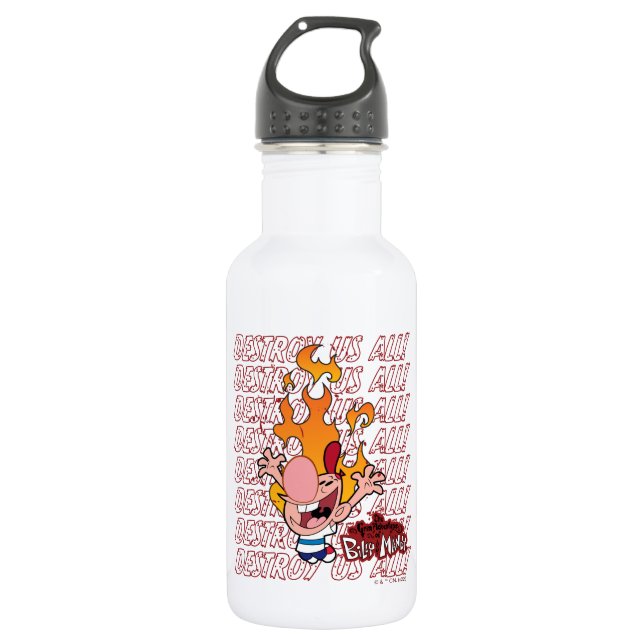 Billy & Mandy - Destroy Us All 532 Ml Water Bottle (Front)