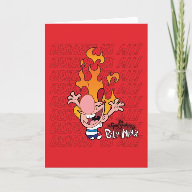 Billy & Mandy - Destroy Us All Card (Front)