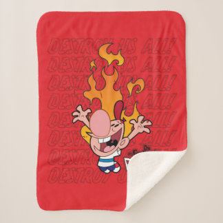 Billy & Mandy - Destroy Us All Sherpa Blanket
