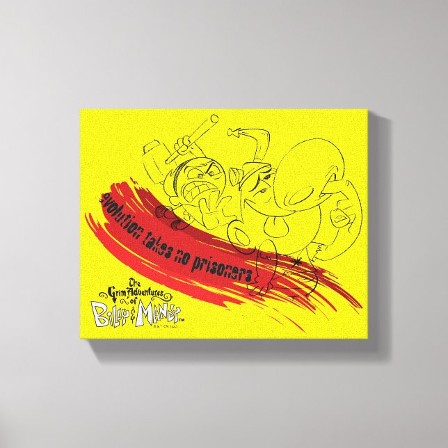 Billy & Mandy - Evolution Takes No Prisoners Canvas Print (Front)