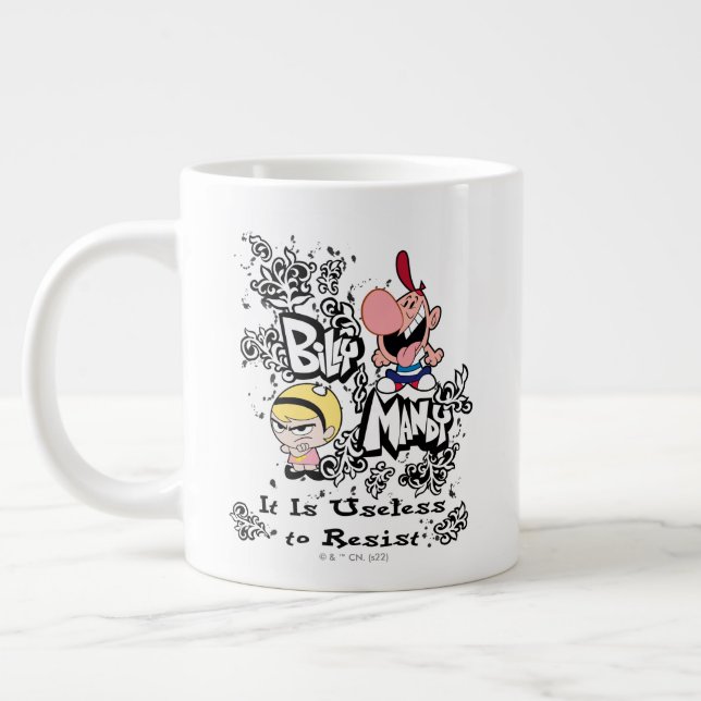 Billy & Mandy - Useless to Resist Large Coffee Mug (Left)