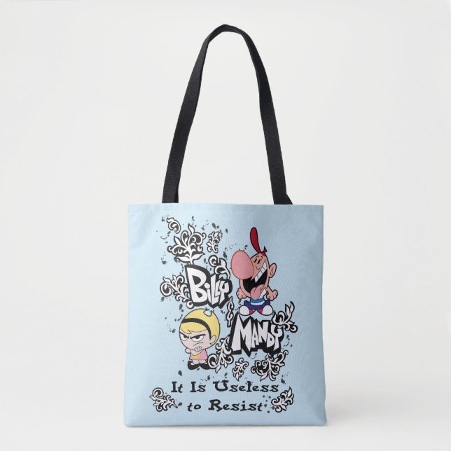 Billy & Mandy - Useless to Resist Tote Bag (Front)