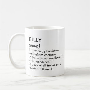 Billy name, Editable name, Custom name Coffee Mug