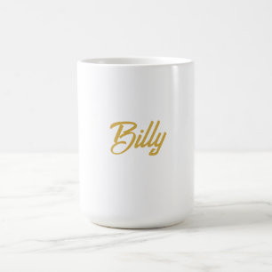 Billy Name typography Personalised Gift Coffee Mug