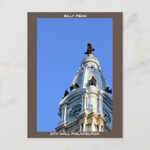 Billy Penn City Hall Philadelphia Postcard
