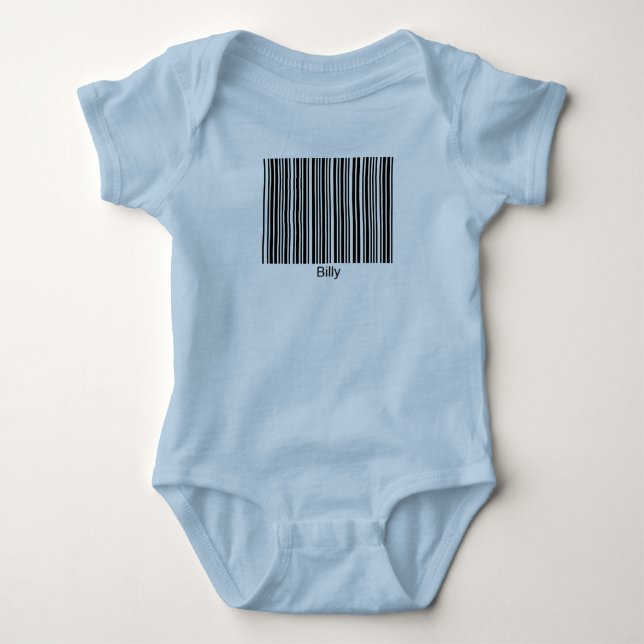 Billy Personalised Functional Barcode Tee (Front)