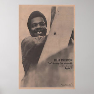 BILLY PRESTON - 1969 Poster original NME - Thats