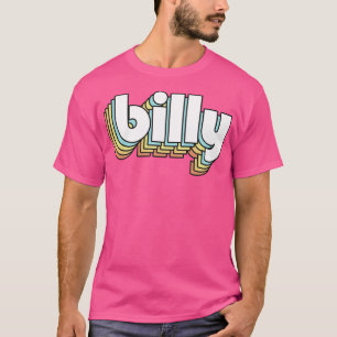 Billy Retro Rainbow Typography Faded Style T-Shirt