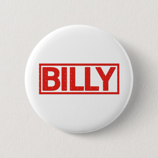 Billy Stamp 6 Cm Round Badge (Front)