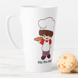 Billy the Chef Masterchef Print Latte Mug