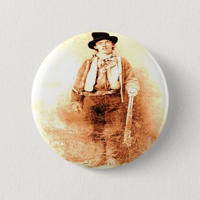 Billy the Kid 6 Cm Round Badge (Front)