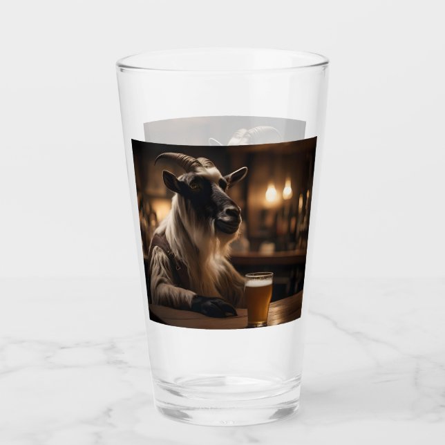 Billy the Kid: A Goat Walks into a Bar, Glass (Front)