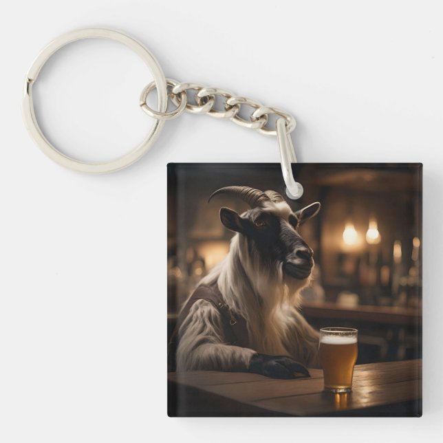 Billy the Kid: A Goat Walks into a Bar, Key Ring (Front)