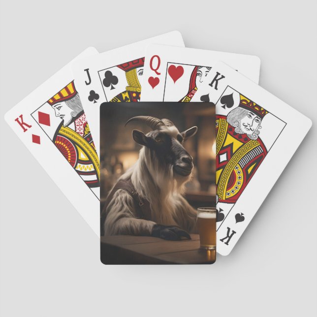 Billy the Kid: A Goat Walks into a Bar, Playing Cards (Back)