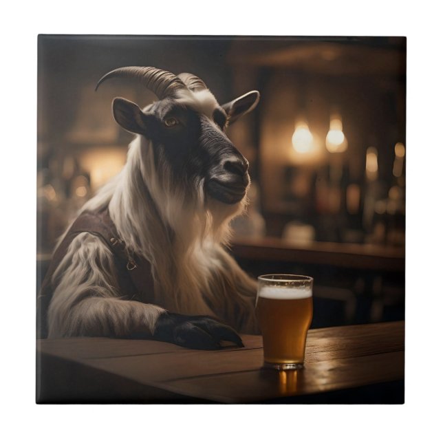 Billy the Kid: A Goat Walks into a Bar, Tile (Front)