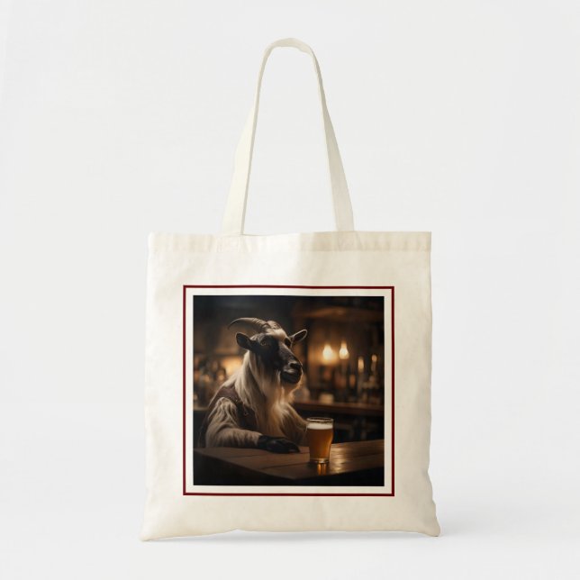 Billy the Kid: A Goat Walks into a Bar, Tote Bag (Front)