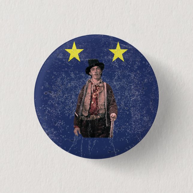 Billy the Kid American Gunfighter Outlaw Old West 3 Cm Round Badge (Front)