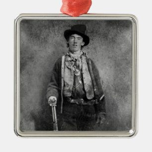 Billy The Kid, American Old West Outlaw Metal Tree Decoration