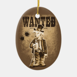 Billy the Kid Ceramic Tree Decoration