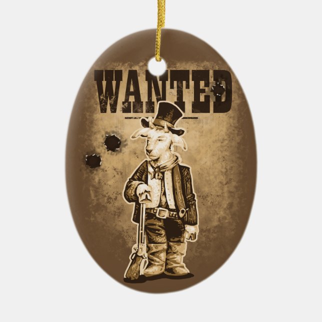 Billy the Kid Ceramic Tree Decoration (Front)