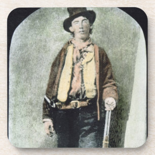 Billy the Kid (coloured engraving) Coaster