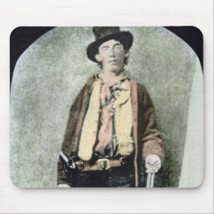 Billy the Kid (coloured engraving) Mouse Mat