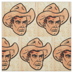 Billy the Kid comics Western hero print Fabric