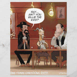 Billy The Kid? Funny Goat Cartoon
