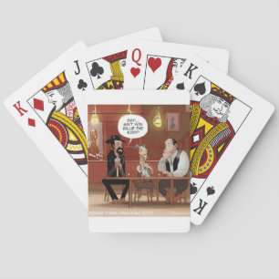Billy The Kid? Funny Goat Cartoon Playing Cards