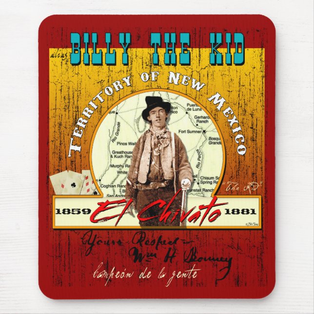 Billy the Kid Mouse Mat (Front)